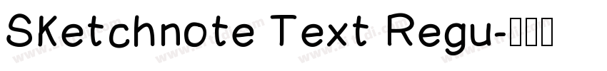Sketchnote Text Regu字体转换